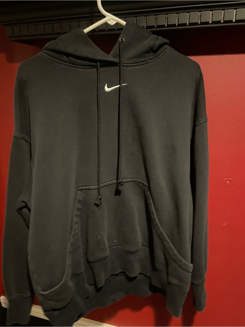 Nike Black Swoosh Pullover Hoodie
